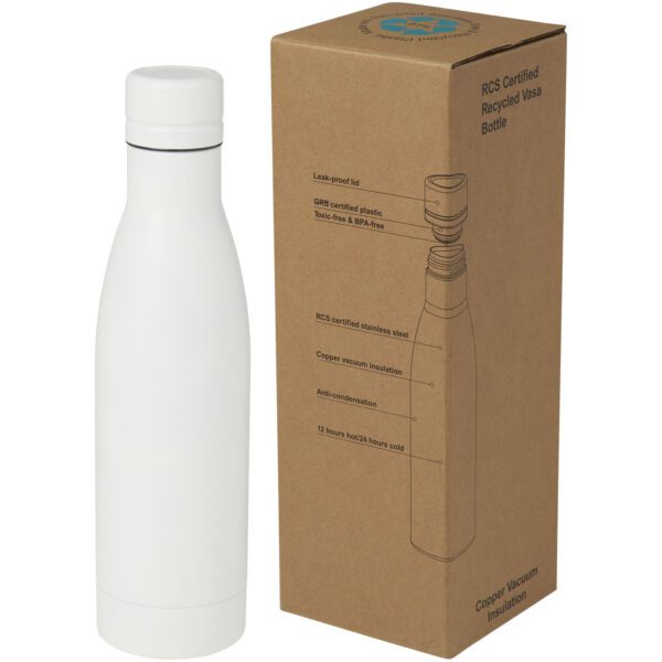 Bidón con aislamiento al vacío de 500 ml de cobre de acero inoxidable reciclado con certificación RCS "Vasa" - Imagen 2