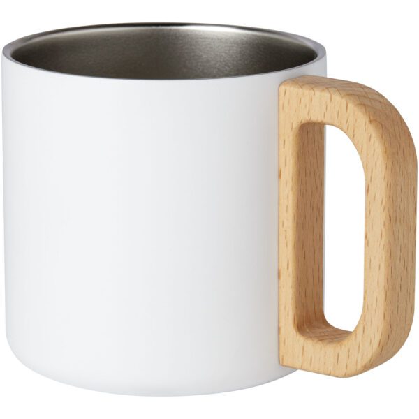 Taza de acero inoxidable reciclado con certificado RCS con aislamiento de cobre de 360 ml "Bjorn" - Imagen 7