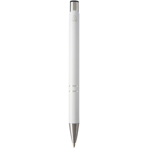 Bolígrafo de aluminio reciclado "Moneta" (tinta negra) - Imagen 4