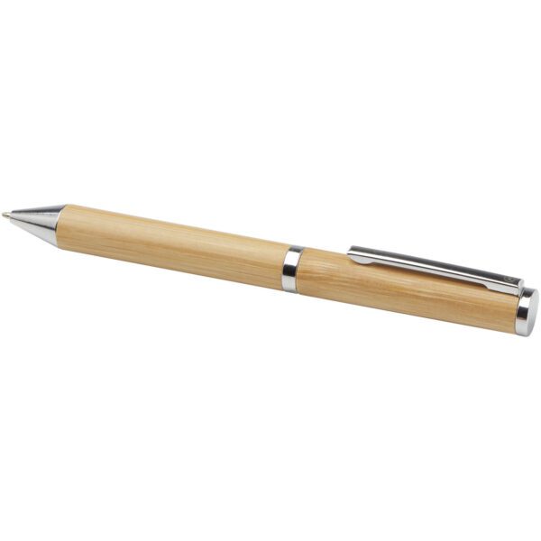 Set de regalo de bolígrafo y rollerball de bambú "Apolys" (tinta negra) - Imagen 7