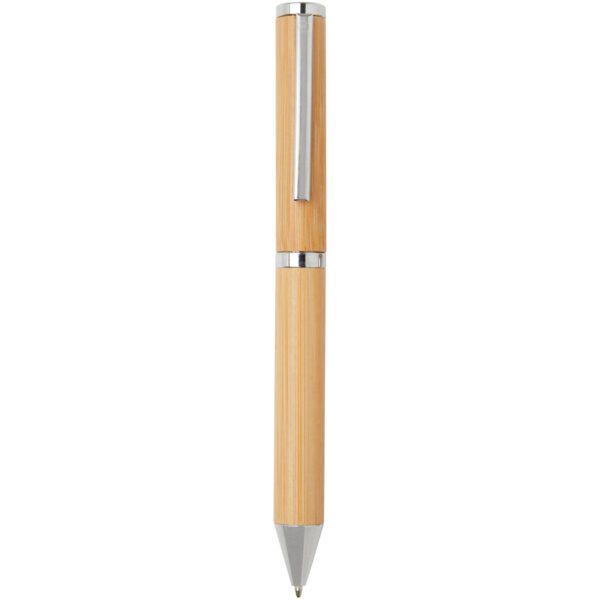 Set de regalo de bolígrafo y rollerball de bambú "Apolys" (tinta negra) - Imagen 5