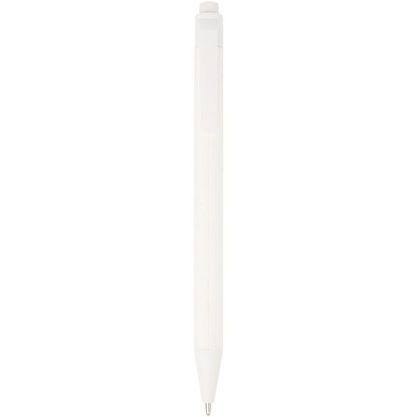 Bolígrafo monocromático de papel reciclado con acabado mate "Chartik" (tinta negra)