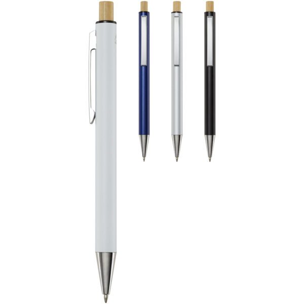 Bolígrafo de aluminio reciclado "Cyrus" (tinta azul) - Imagen 5