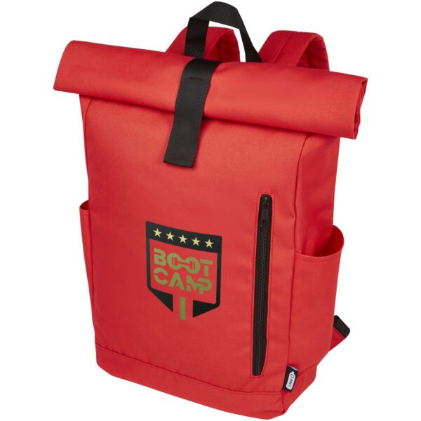 Mochila enrollable de 15,6" GRS RPET de 18 L "Byron" - Imagen 3