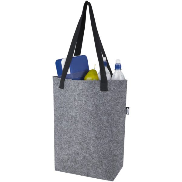 Bolsa Tote de fieltro reciclado GRS con fondo ancho de 12 L "Felta" - Imagen 6