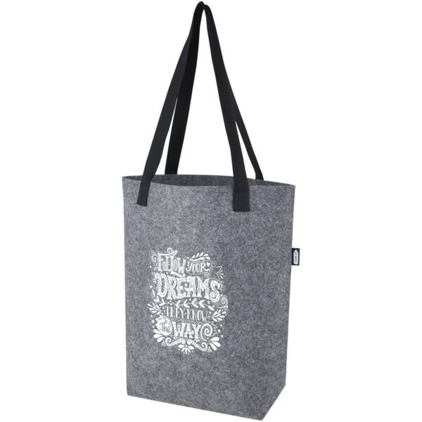 Bolsa Tote de fieltro reciclado GRS con fondo ancho de 12 L "Felta" - Imagen 3