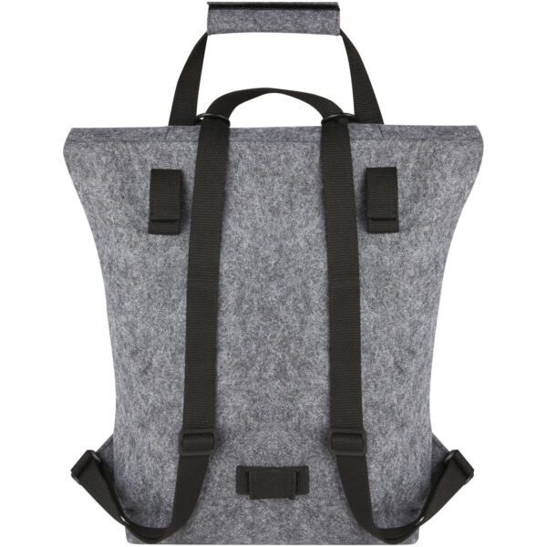 Bolsa para bicicleta enrollable de fieltro reciclado GRS de 13 L "Felta" - Imagen 5
