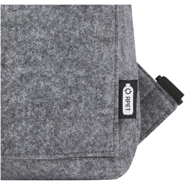 Bolsa para bicicleta enrollable de fieltro reciclado GRS de 13 L "Felta" - Imagen 8