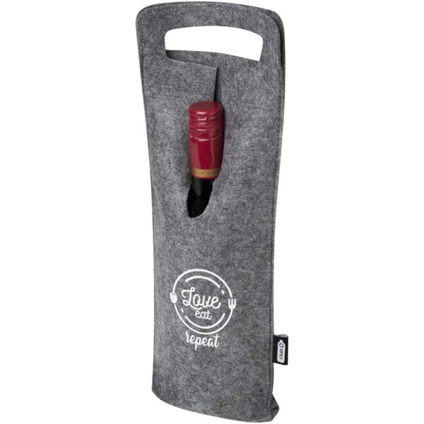 Bolsa de vino de fieltro reciclado GRS de 75 cl "Felta" - Imagen 3