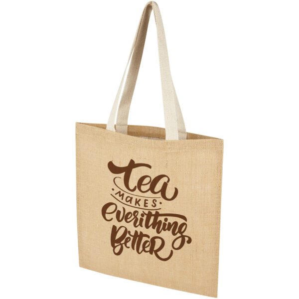 Bolsa Tote de yute de 300 g/m² de 7 L "Juta" - Imagen 3