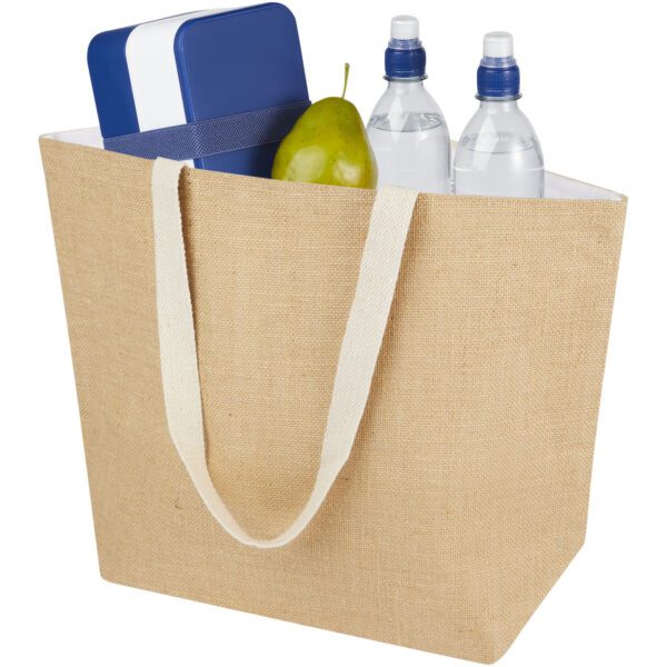 Bolsa Tote isotérmica de yute de 300 g/m² de 12 L "Juta" - Imagen 5