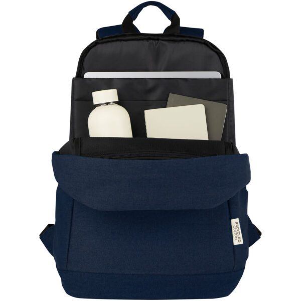 Mochila antirrobo de 18 L para portátil de 15,6" de lona reciclada GRS "Joey" - Imagen 6