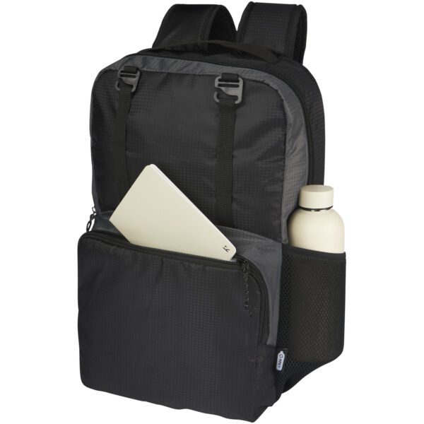 Mochila para portátil de 15" reciclada GRS en dos tonos de 14 L "Trailhead" - Imagen 6