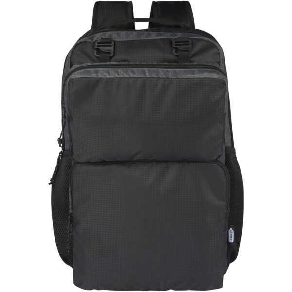 Mochila para portátil de 15" reciclada GRS en dos tonos de 14 L "Trailhead" - Imagen 4
