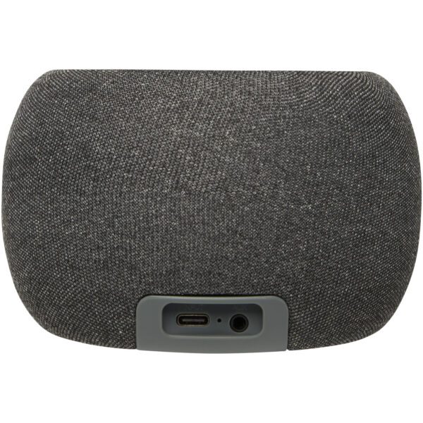 Altavoz de bambú/RPET Bluetooth® y base de carga inalámbrica "Ecofiber" - Imagen 8
