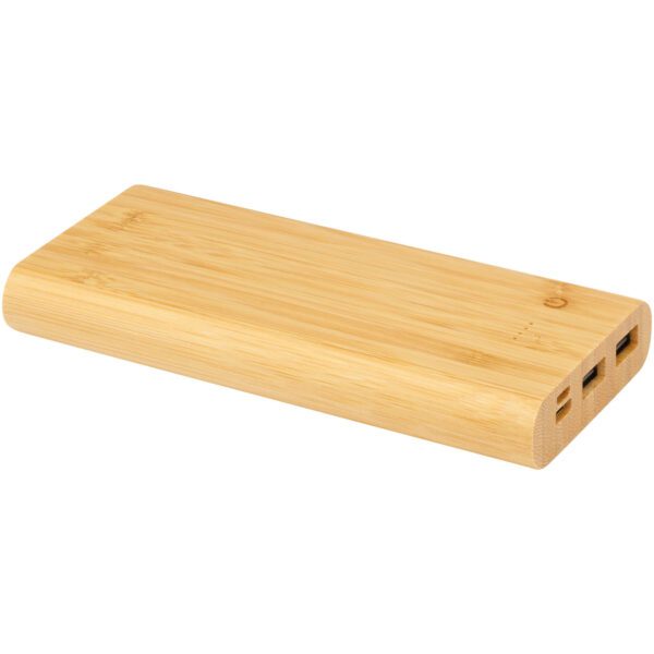Batería externa de 10,000 mAh de bambú "Tulda" - Imagen 7