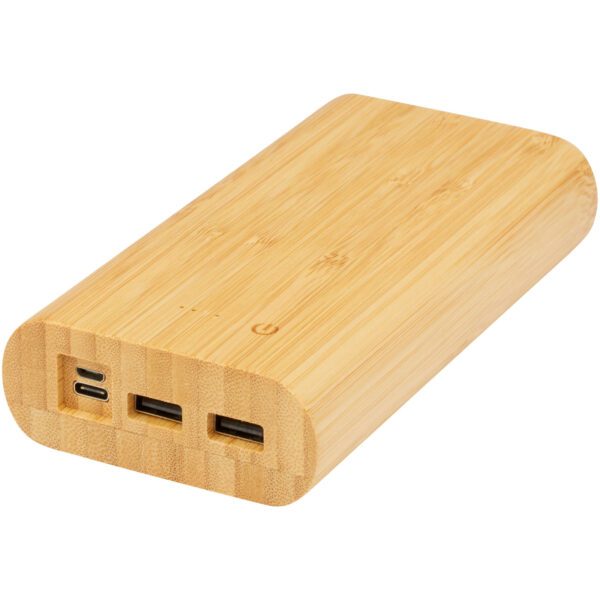 Batería externa de 20,000 mAh de bambú "Tulda" - Imagen 2