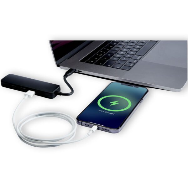 USB 2.0-3.0 con adaptador multimedia de plástico reciclado con puerto HDMI y certificación RCS  "Loop" - Imagen 7