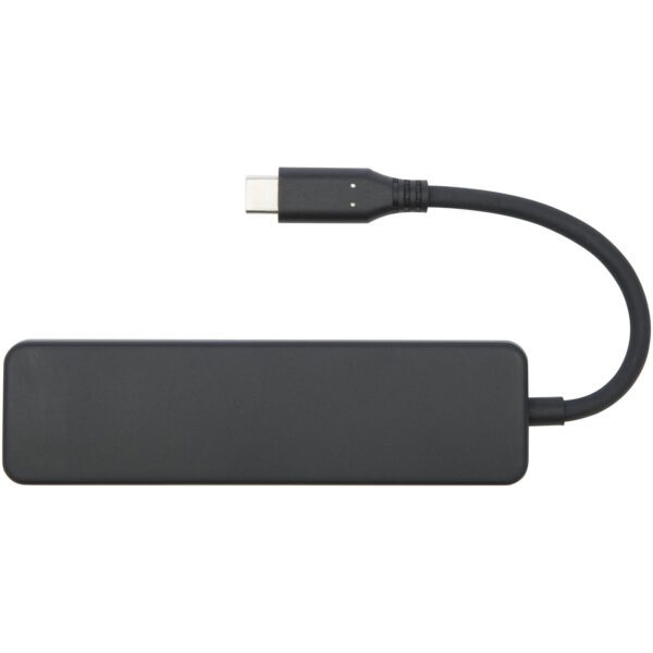 USB 2.0-3.0 con adaptador multimedia de plástico reciclado con puerto HDMI y certificación RCS  "Loop" - Imagen 5