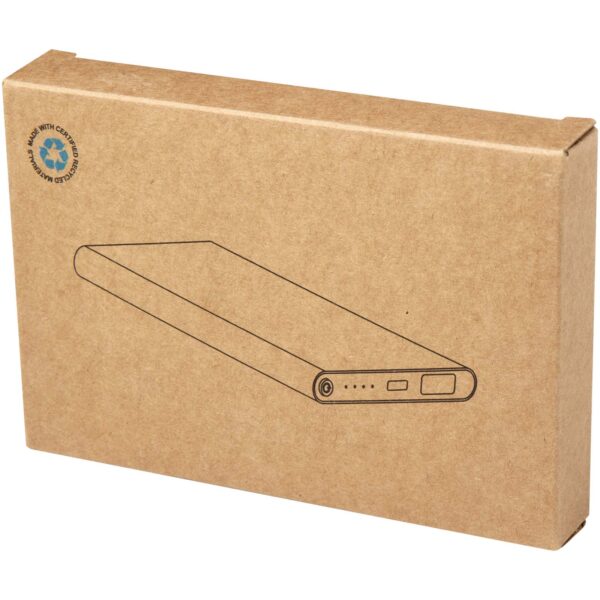 Batería externa tipo C de aluminio reciclado de 4000 mAh "Pep" - Imagen 4