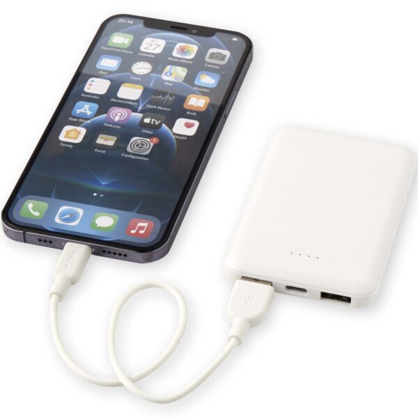Batería externa tipo C de plástico reciclado de 5000 mAh "Asama" - Imagen 8