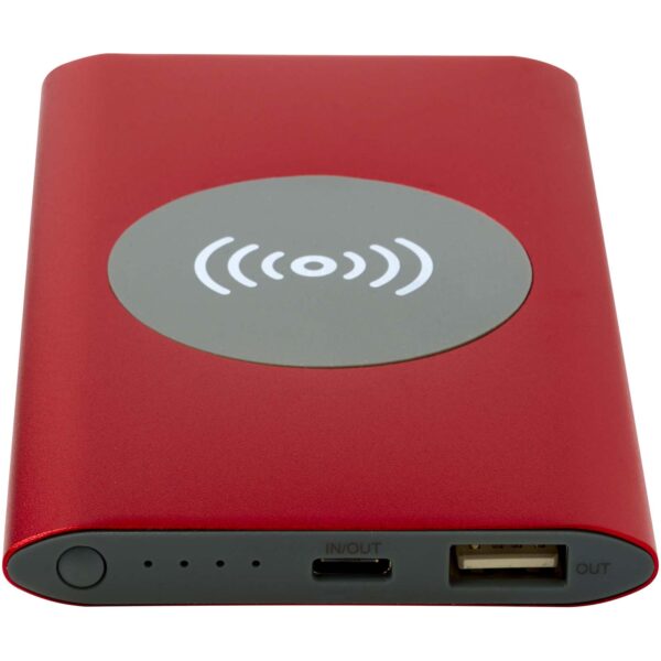 Batería externa inalámbrica tipo C de aluminio reciclado de 4000 mAh "Juice" - Imagen 7
