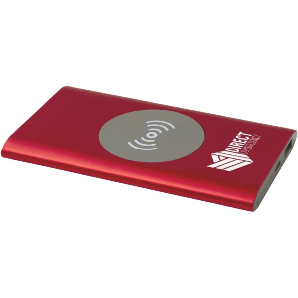 Batería externa inalámbrica tipo C de aluminio reciclado de 4000 mAh "Juice" - Imagen 3
