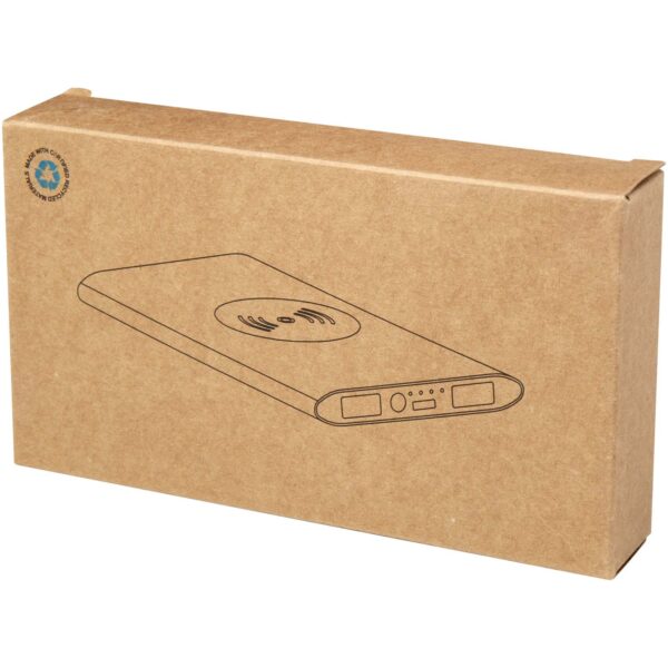 Batería externa inalámbrica tipo C de aluminio reciclado de 8000 mAh "Juice" - Imagen 4