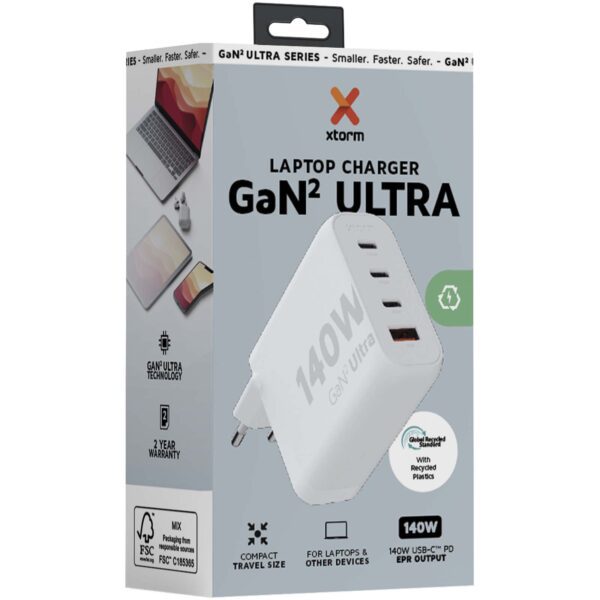 Cargador de pared de 140 W "Xtorm XEC140 GaN² Ultra" - Imagen 4