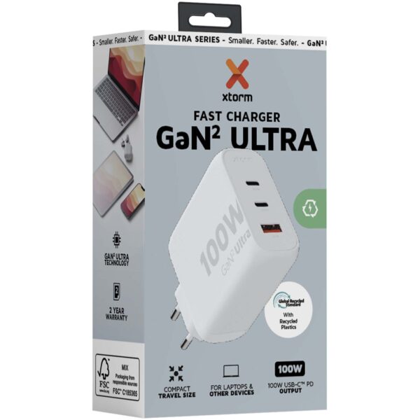 Cargador de pared de 100 W "Xtorm XEC100 GaN² Ultra" - Imagen 4