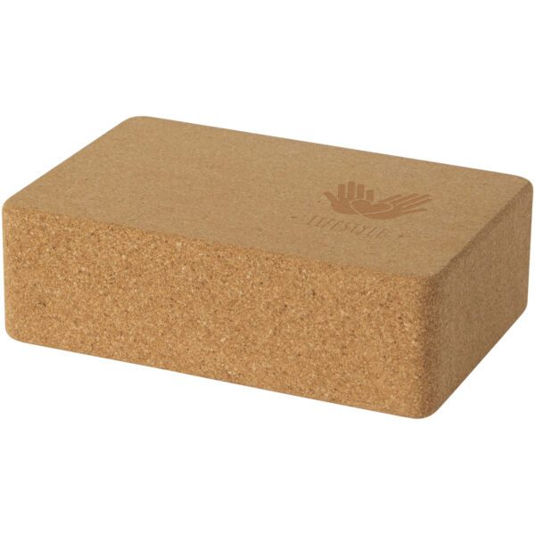 Bloque de corcho para yoga "Trikona" - Imagen 3