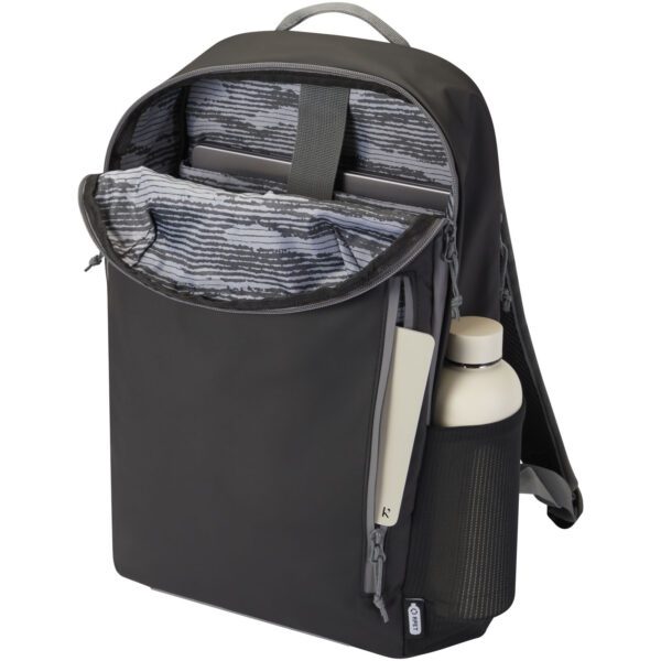Mochila para portátil de 15" de material reciclado GRS resistente al agua de 21 l "Aqua" - Imagen 7