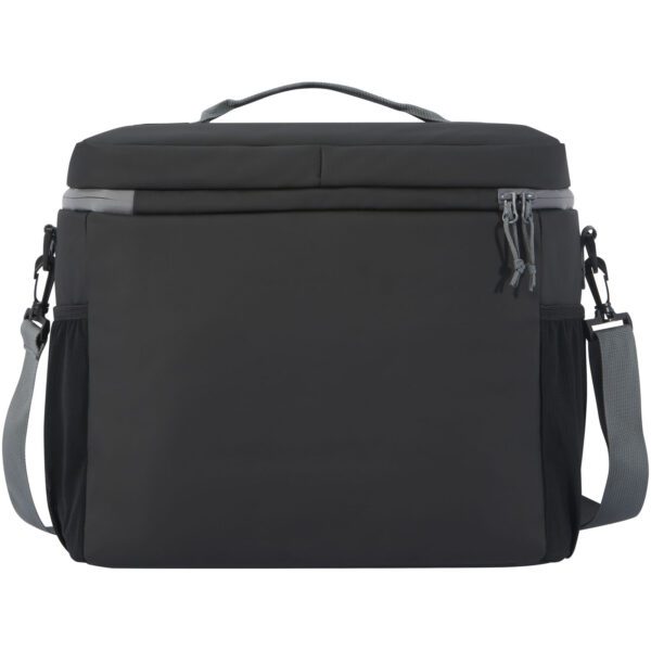 Bolsa isotérmica de 22 l para 20 latas de material reciclado GRS resistente al agua "Aqua" - Imagen 6