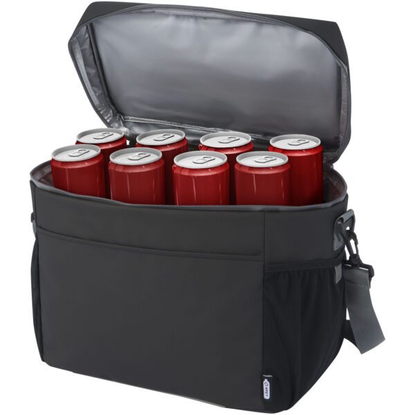 Bolsa isotérmica de 22 l para 20 latas de material reciclado GRS resistente al agua "Aqua" - Imagen 8