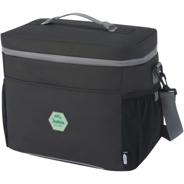 Bolsa isotérmica de 22 l para 20 latas de material reciclado GRS resistente al agua "Aqua" - Imagen 3