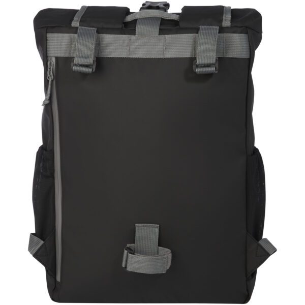 Bolsa enrollable para bicicleta resistente al agua de material reciclado GRS de 15" y 20 l "Aqua" - Imagen 8