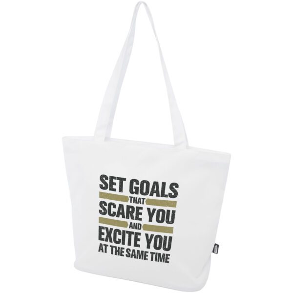 Bolsa Tote con cremallera de material reciclado GRS de 20 l "Panama" - Imagen 3