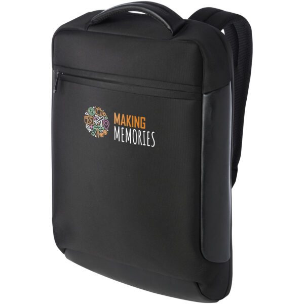 Mochila para portátil compacta de material reciclado GRS de 15,6" y 12 l "Expedition Pro" - Imagen 3