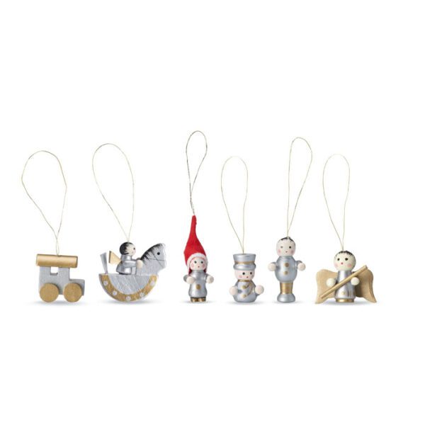 Set de 6 adornos navideños HELSINBORG - Imagen 3