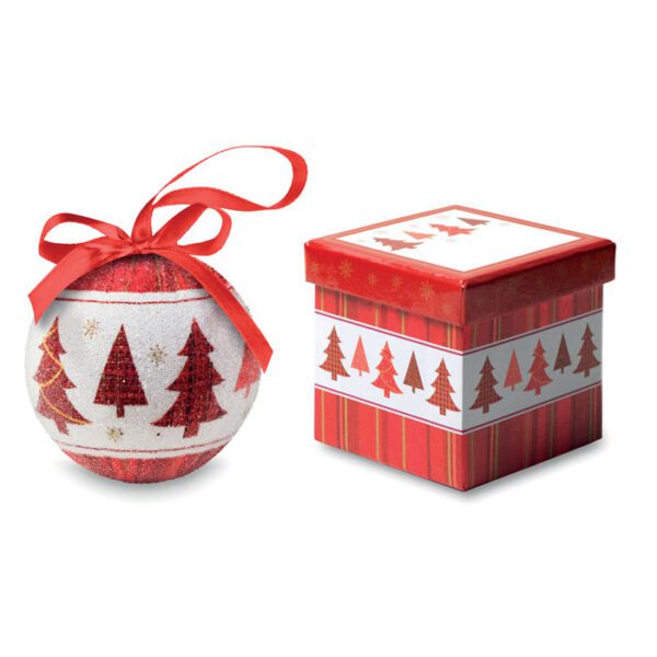 Bola navideña en caja SNOWY - Imagen 2