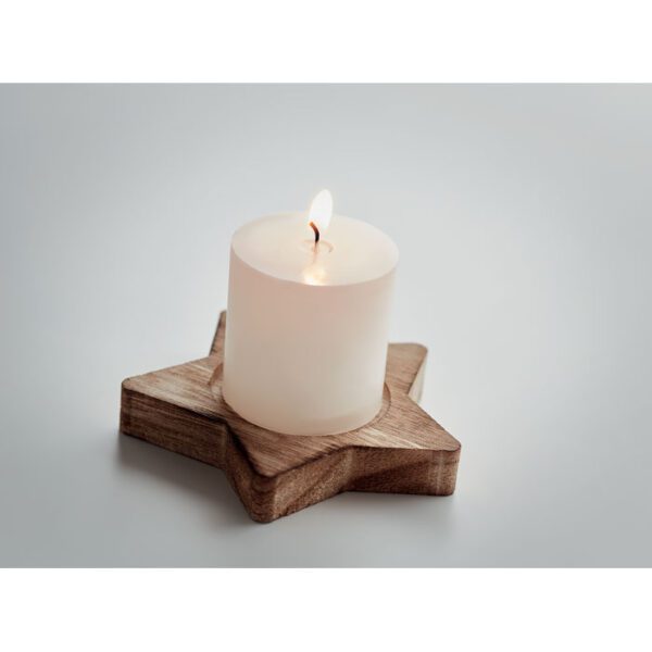 Porta velas madera LOTUS - Imagen 6