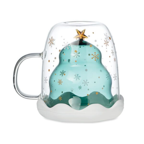 Taza borosilicato doble pared VERDE - Imagen 5