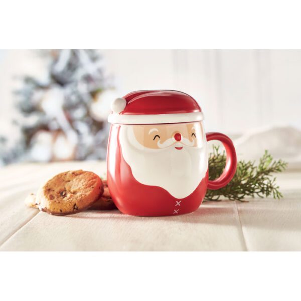 Taza cerámica con tapa 370 ml SANTA - Imagen 7