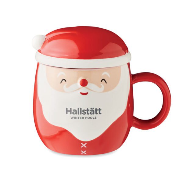 Taza cerámica con tapa 370 ml SANTA - Imagen 6