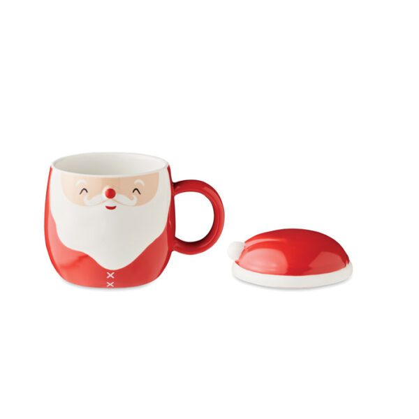 Taza cerámica con tapa 370 ml SANTA - Imagen 4