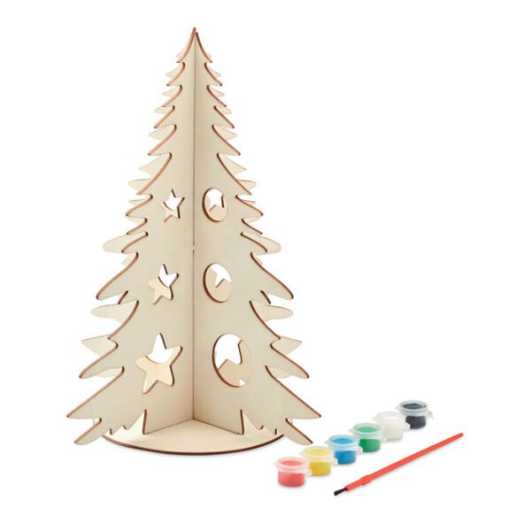 Árbol de Navidad de madera DIY TREE AND PAINT - Imagen 2