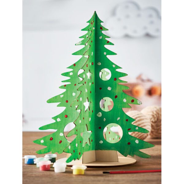 Árbol de Navidad de madera DIY TREE AND PAINT - Imagen 8