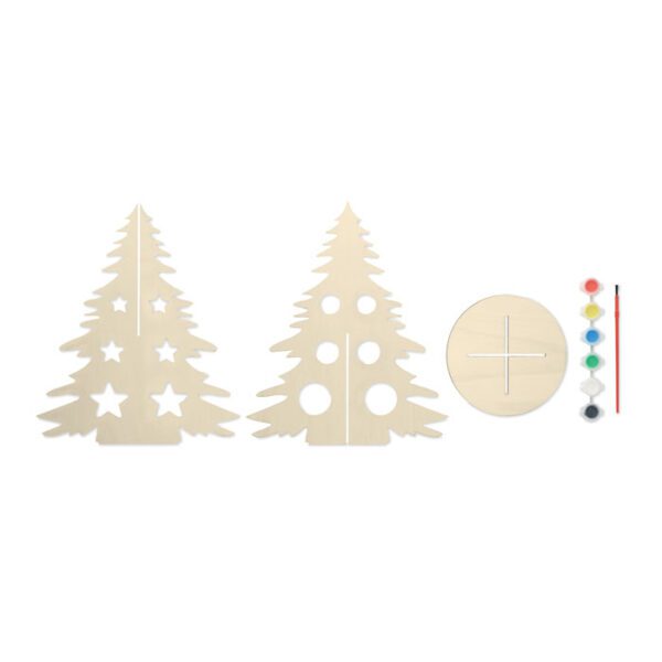 Árbol de Navidad de madera DIY TREE AND PAINT - Imagen 4
