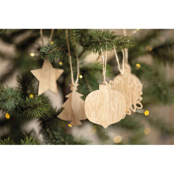 Adornos navideños de madera CHRISET - Imagen 7