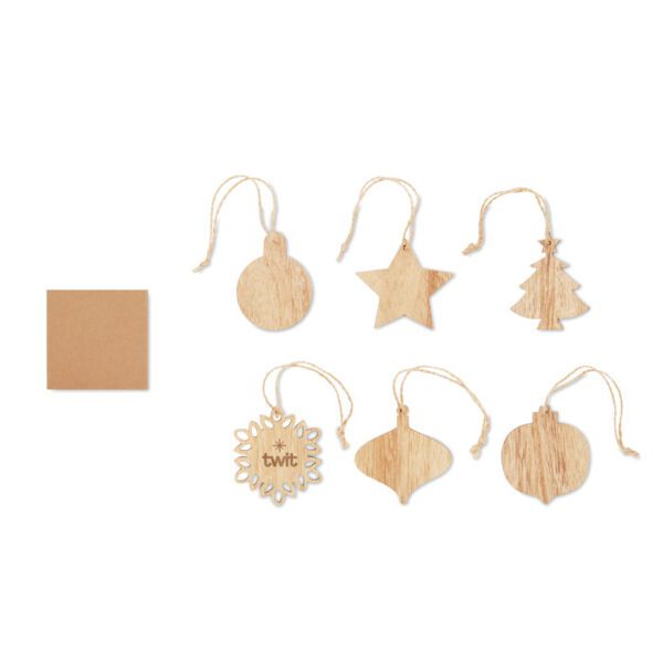Adornos navideños de madera CHRISET - Imagen 6